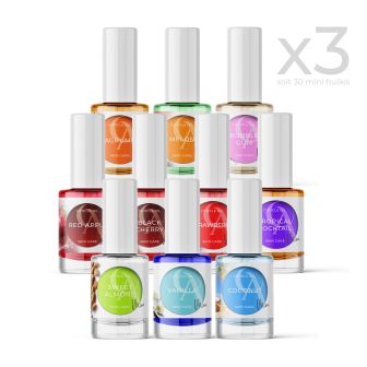 Set of 30 mini oils